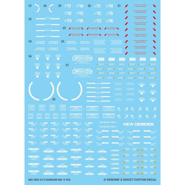 G-Rework CD-ML-MK5 Premium Decal for MG Gundam Mk-V